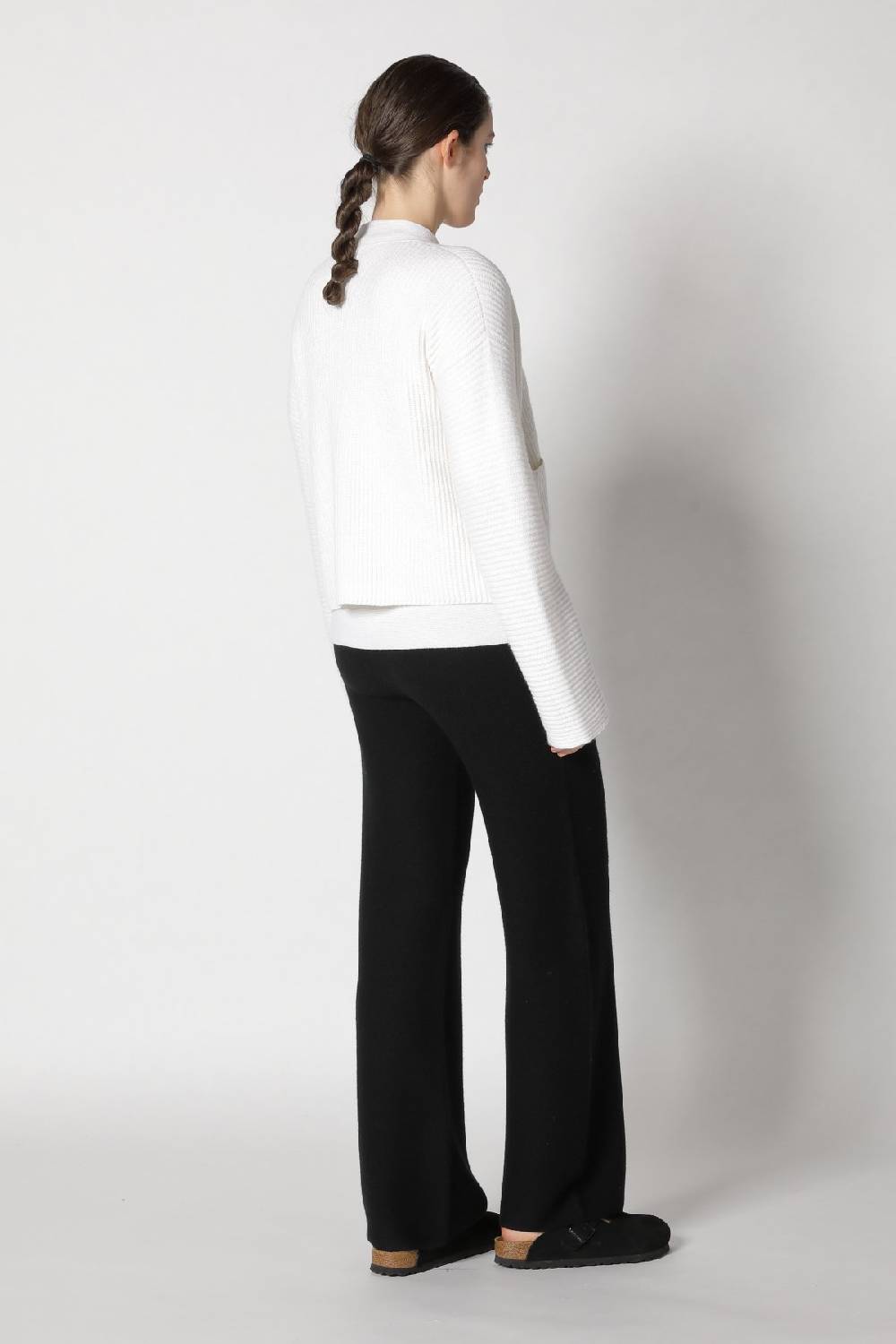 Sminfinity Slouchy Rib Cardigan + Garter T Jumper + Garter Palazzo Pants