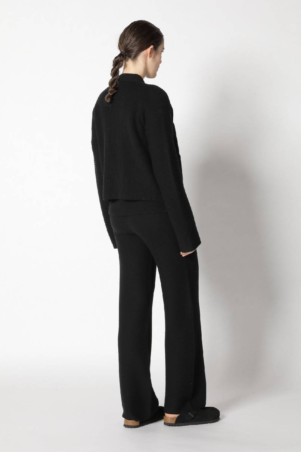 Sminfinity Slouchy Rib Cardigan + Garter T Jumper + Garter Palazzo Pants