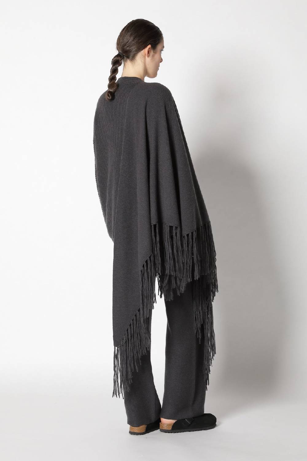 Sminfinity Slouchy Rib Jumper + Garter Triangle + Garter Palazzo Pants