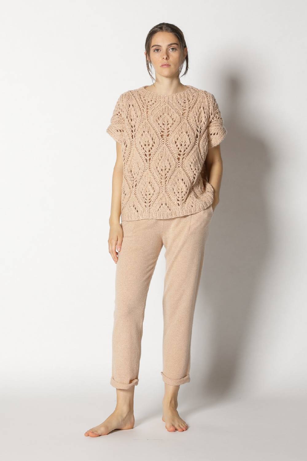 Sminfinity Airy Ajour Top + Pure Boat Pants