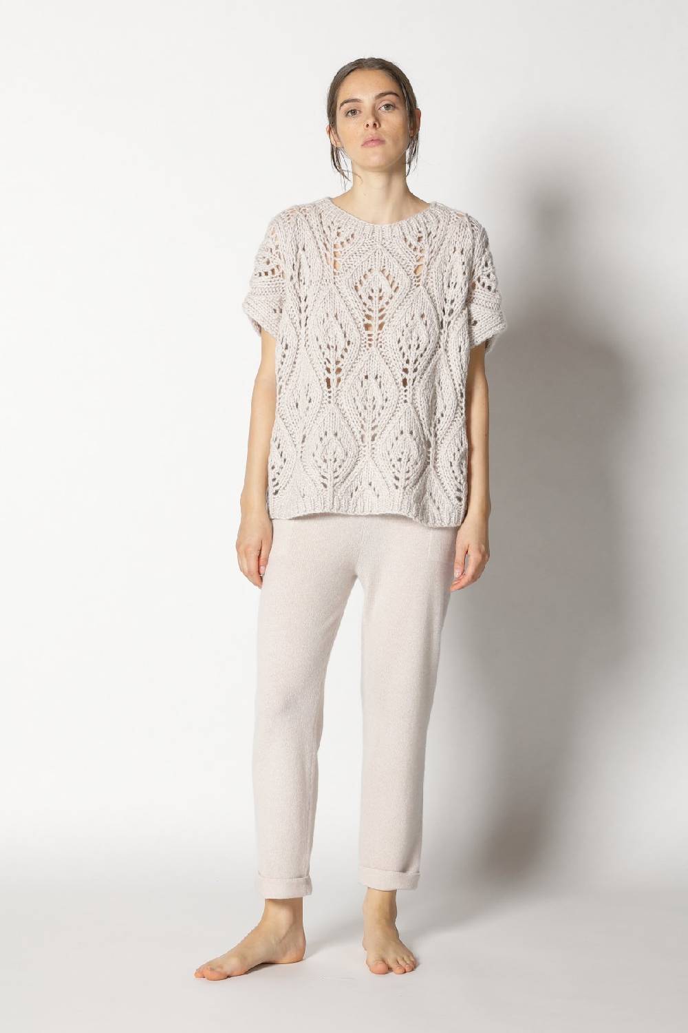 Sminfinity airy ajour top + pure boat pants