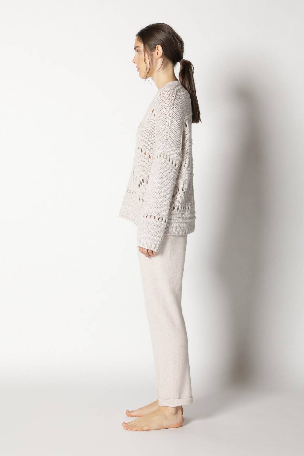 Sminfinity Airy Ajour V Neck + Pure Boat Pants