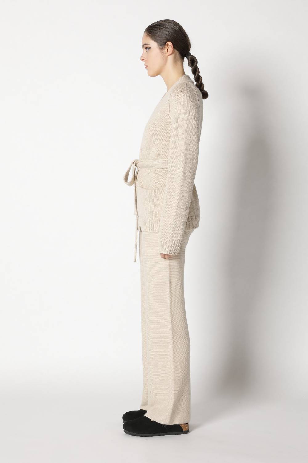 Sminfinity Airy Belted Jacket + Garter Palazzo Pants
