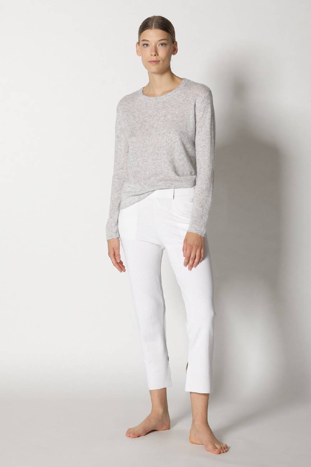 Sminfinity blurry crewneck + silky cropped pants