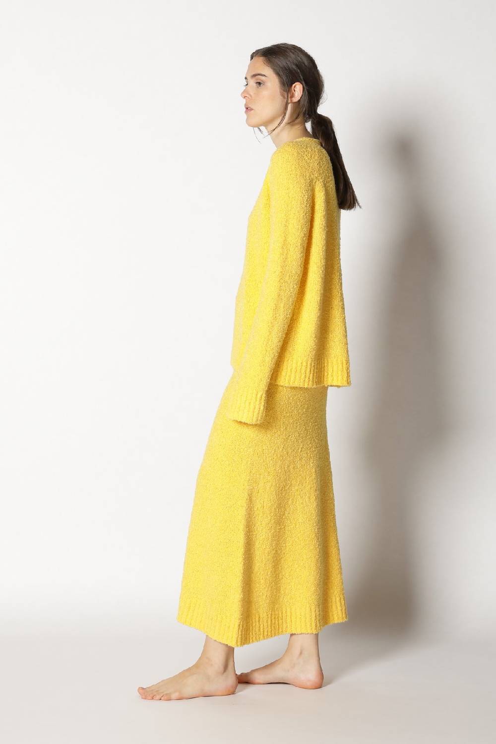 Sminfinity Bouclé V Neck + Bouclé A Skirt