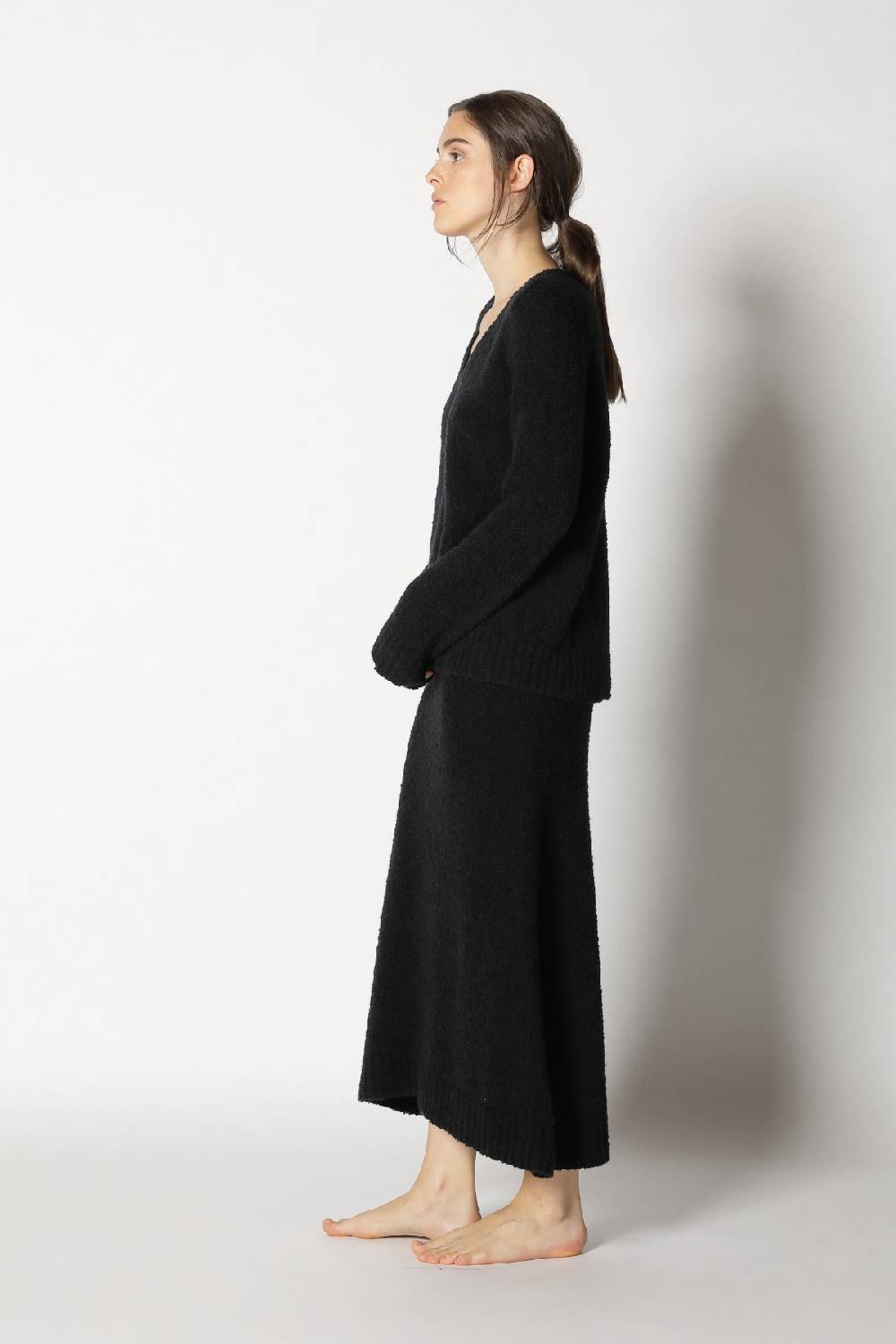 Sminfinity Bouclé V Neck + Bouclé A Skirt