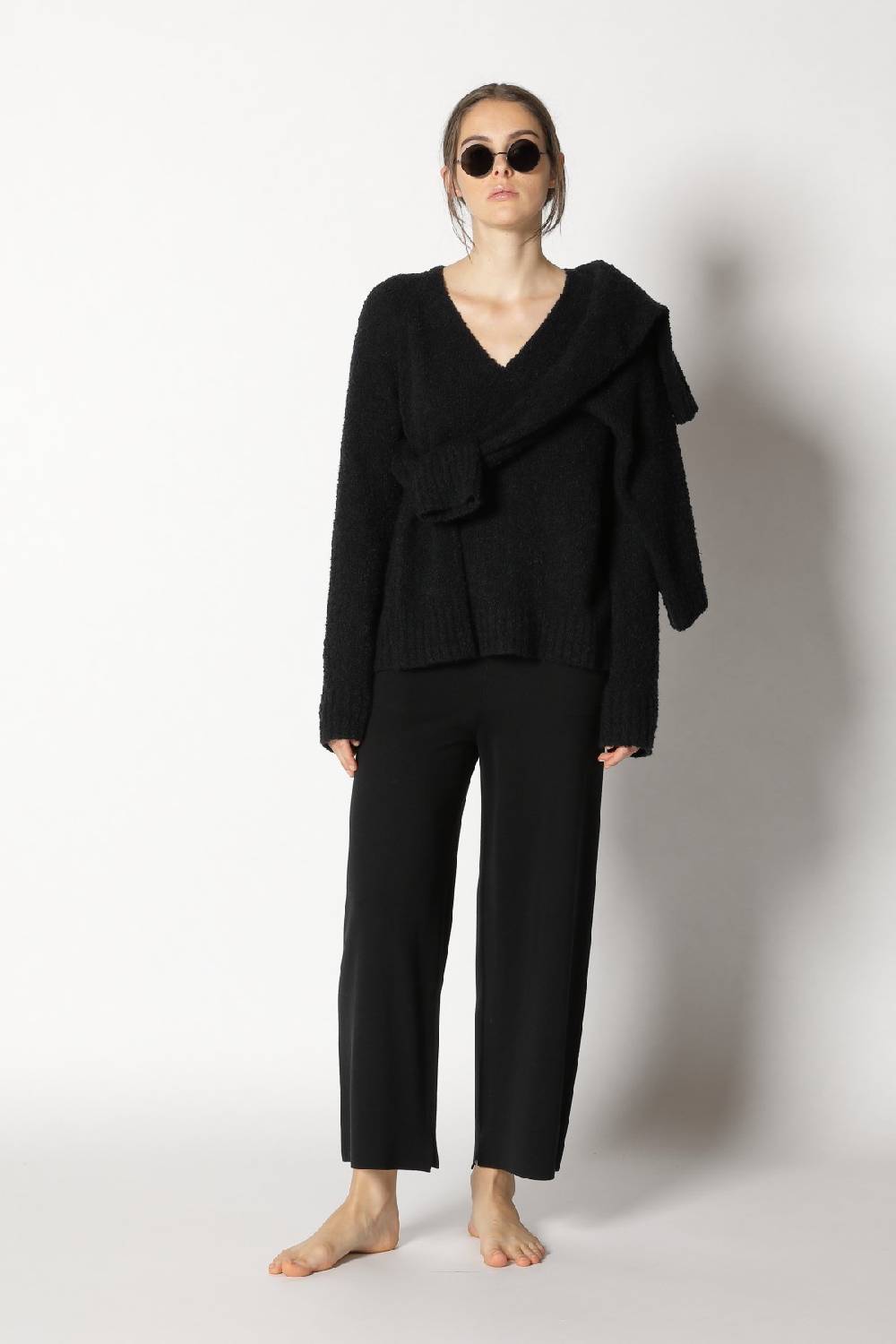 Sminfinity bouclé V neck + milano culotte