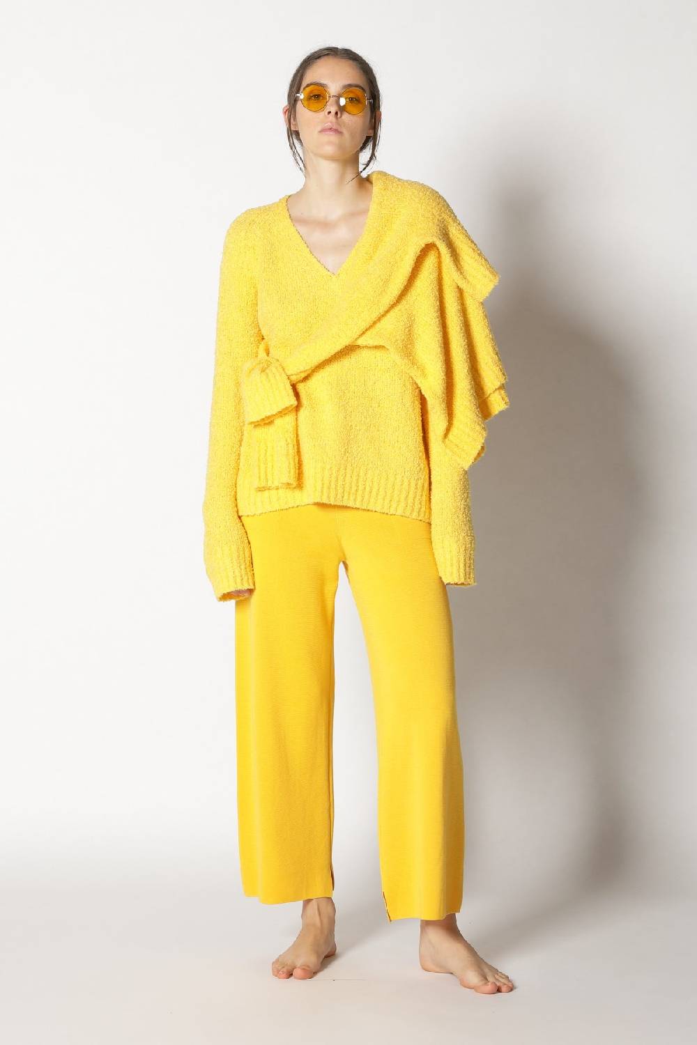 Sminfinity bouclé V neck + milano culotte