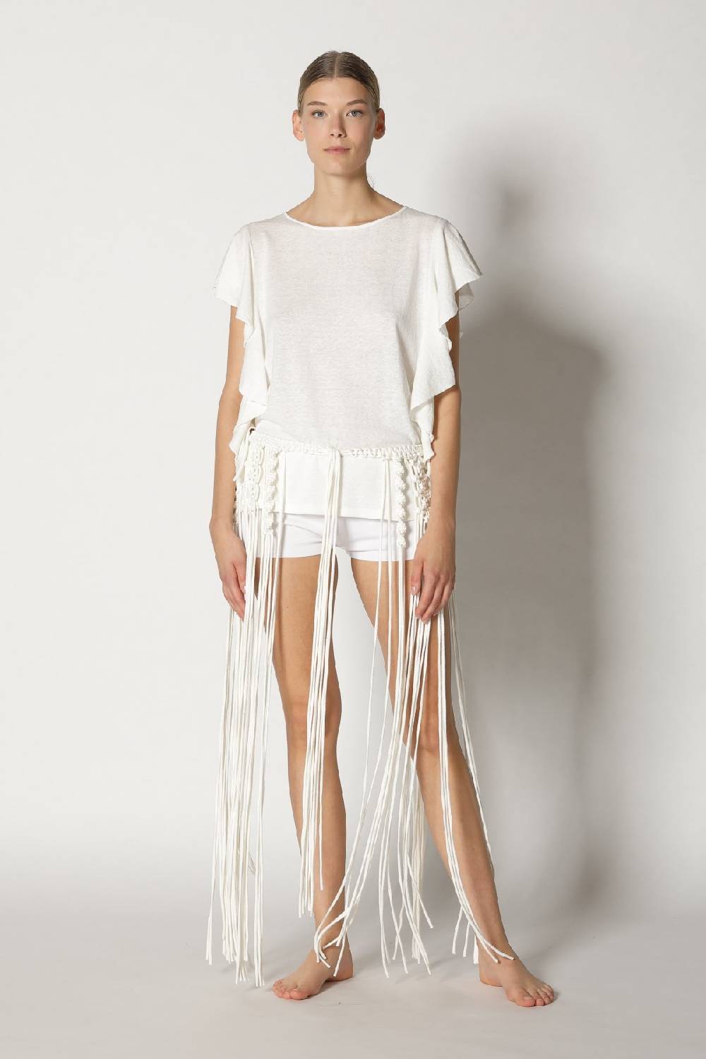 Sminfinity Cool Ruffle Top + Hang Loose Knot Belt