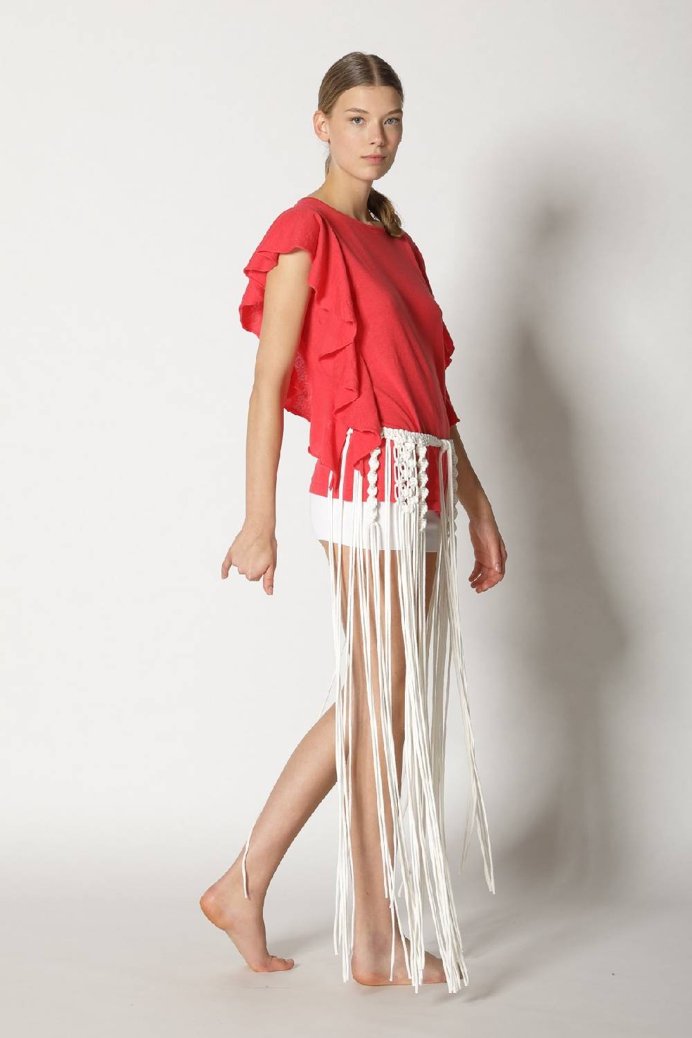 Sminfinity Cool Ruffle Top + Hang Loose Knot Belt