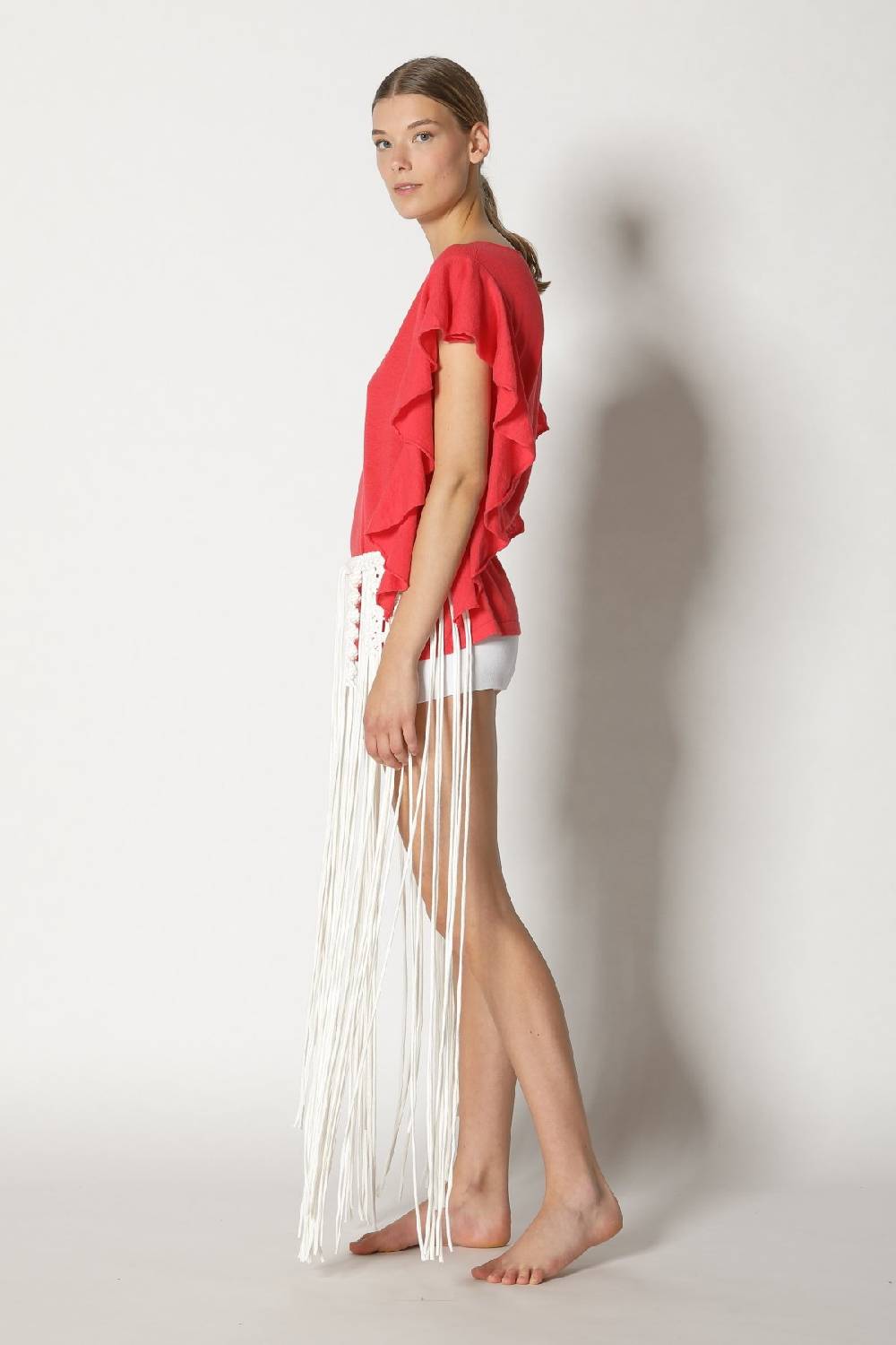 Sminfinity Cool Ruffle Top + Hang Loose Knot Belt