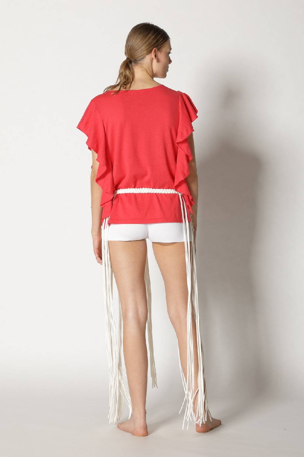 Sminfinity Cool Ruffle Top + Hang Loose Knot Belt