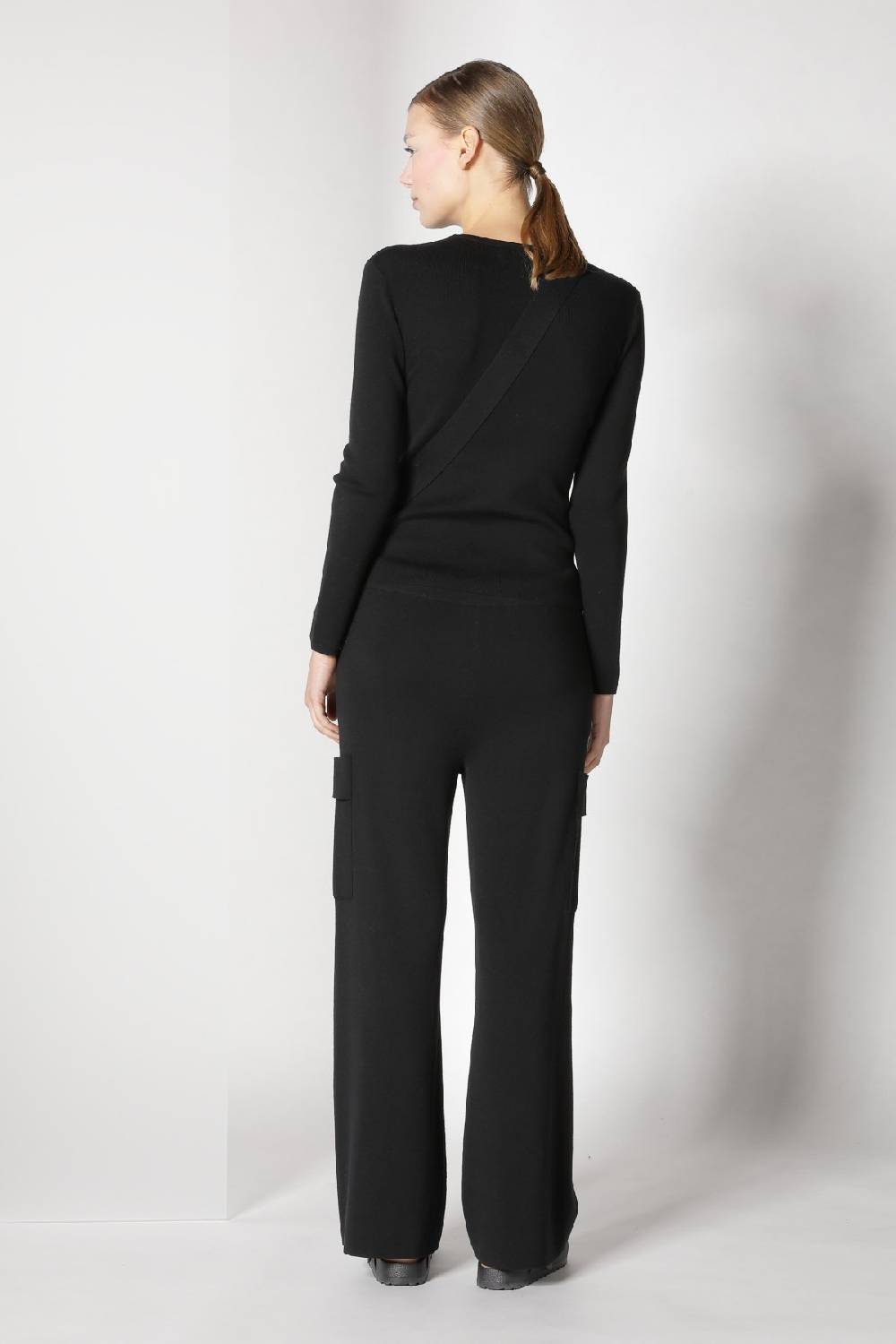 Sminfinity Fitted Crewneck + Cargo Bellbottom Pants