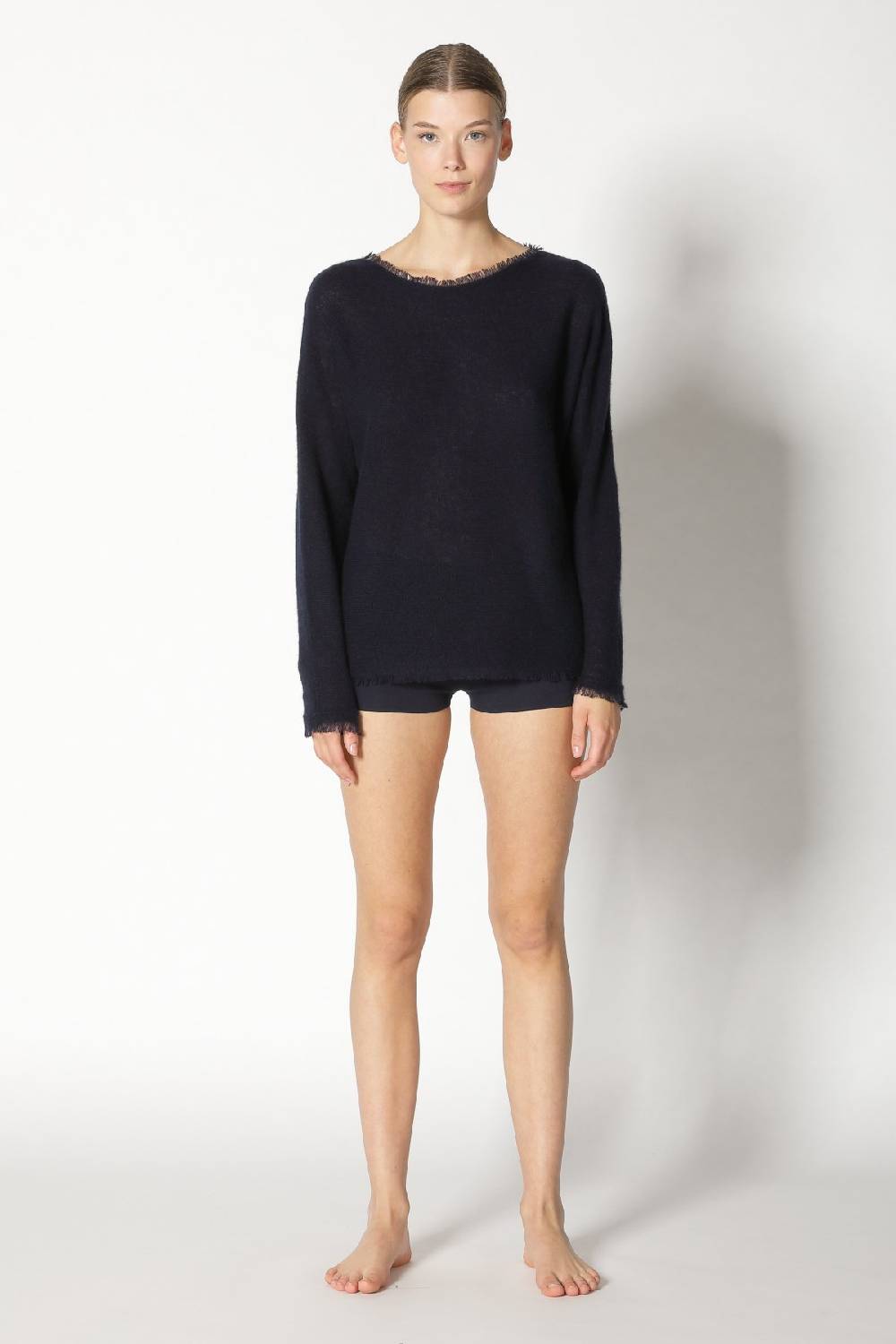 Sminfinity fluffy fringe boatneck Sminfinity fluffy fringe boatneck