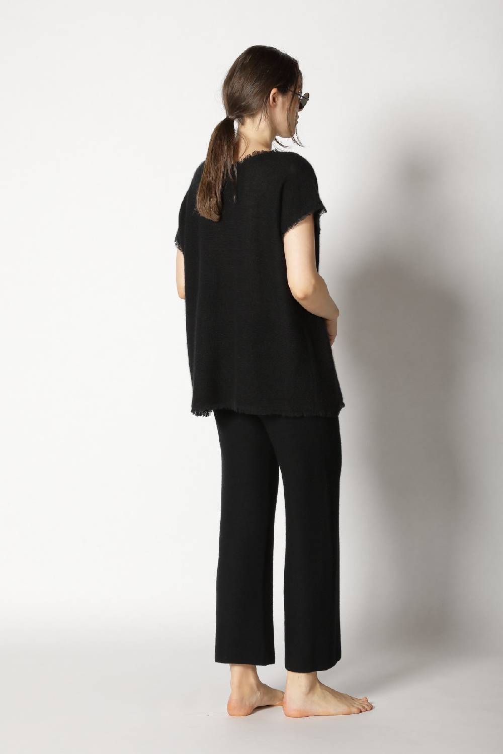 Sminfinity Fluffy Fringe Top + Garter Cropped Pants