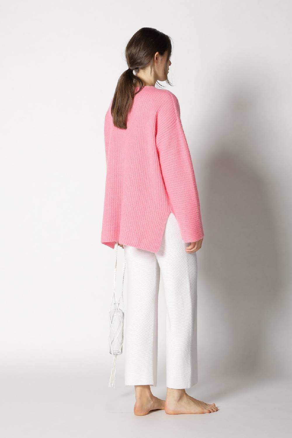 Sminfinity Fluffy Rib Jumper + Garter Cropped Pants
