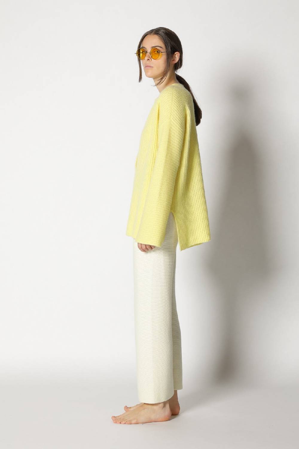 Sminfinity Fluffy Rib Jumper + Garter Cropped Pants