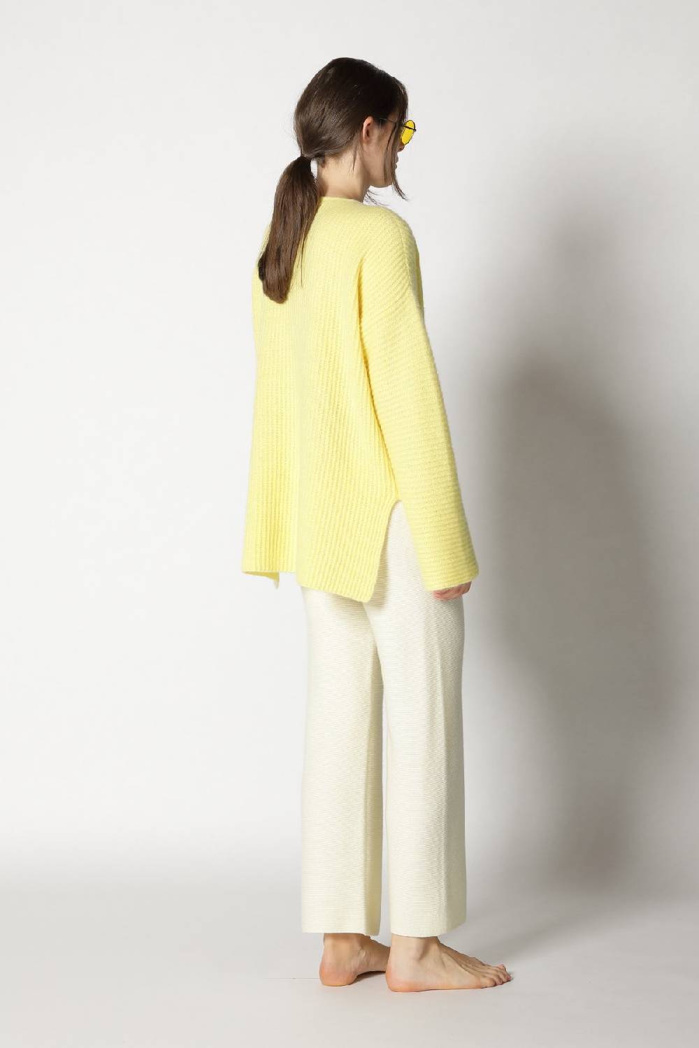 Sminfinity Fluffy Rib Jumper + Garter Cropped Pants