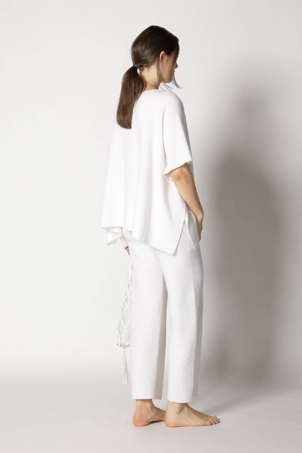 Sminfinity Garter Cape Top + Garter Cropped Pants