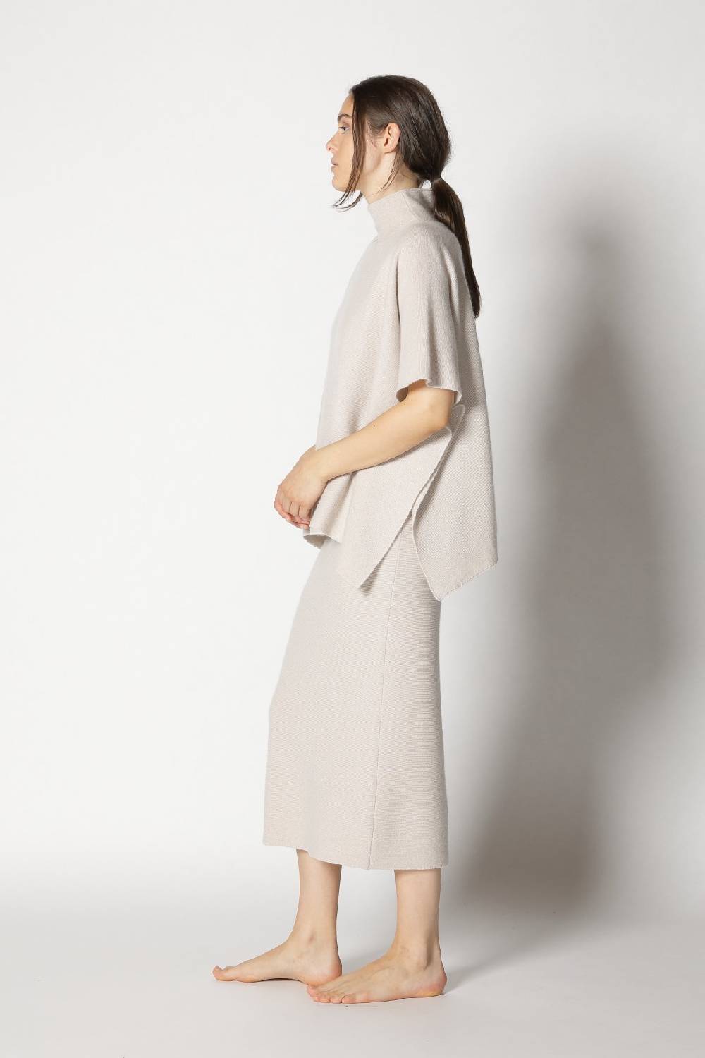 Sminfinity Garter Cape Top + Garter Maxi Dress