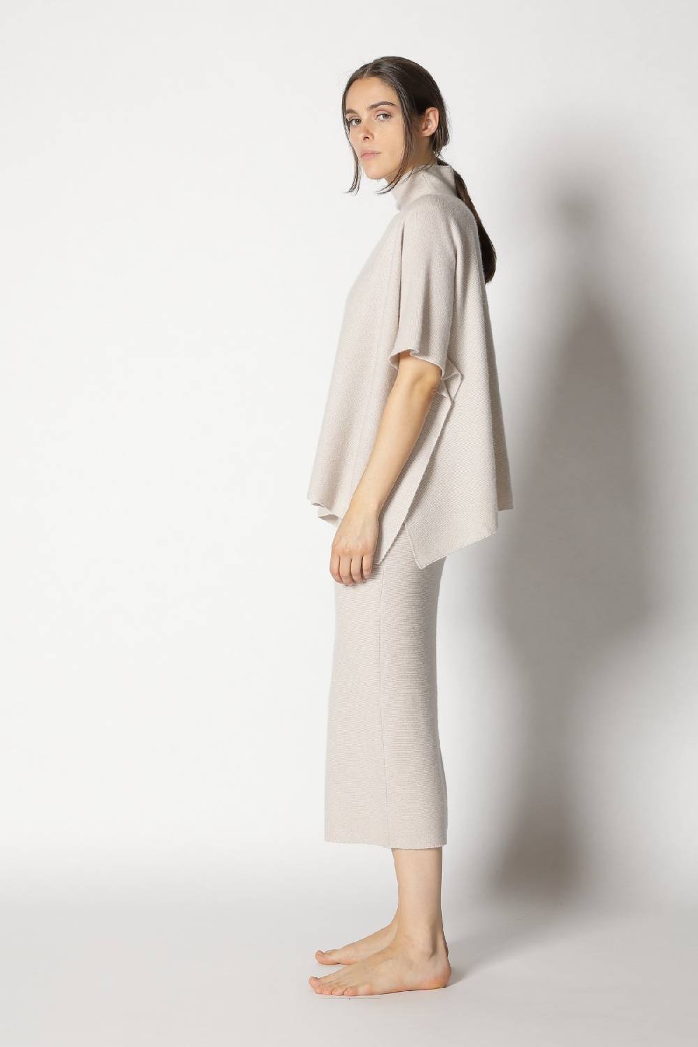 Sminfinity Garter Cape Top + Garter Maxi Dress