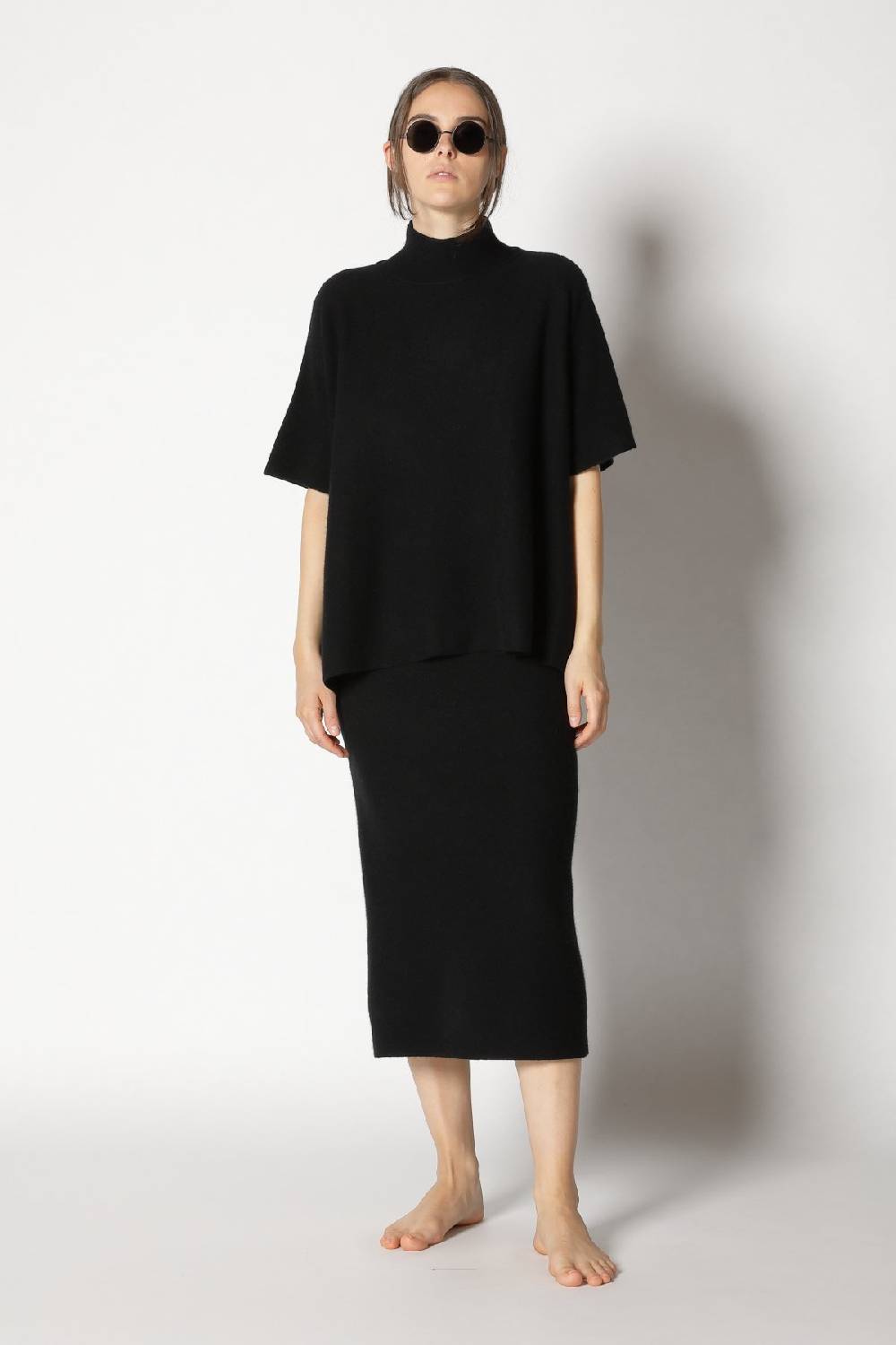 Sminfinity Garter Cape Top + Garter Maxi Dress