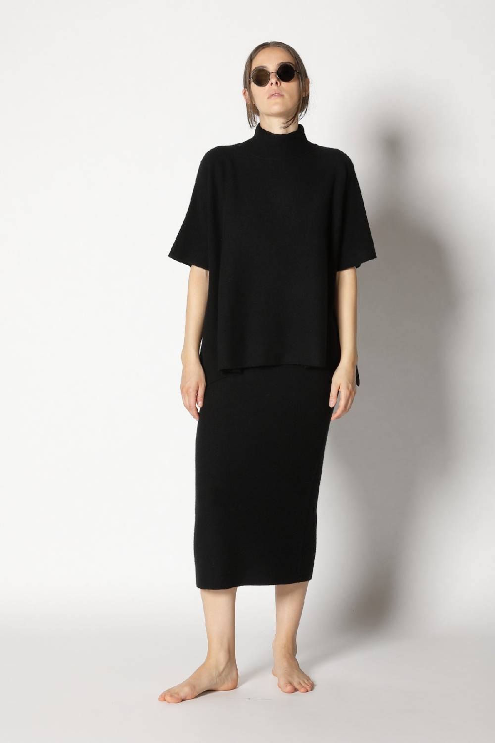 Sminfinity garter cape top + garter maxi dress