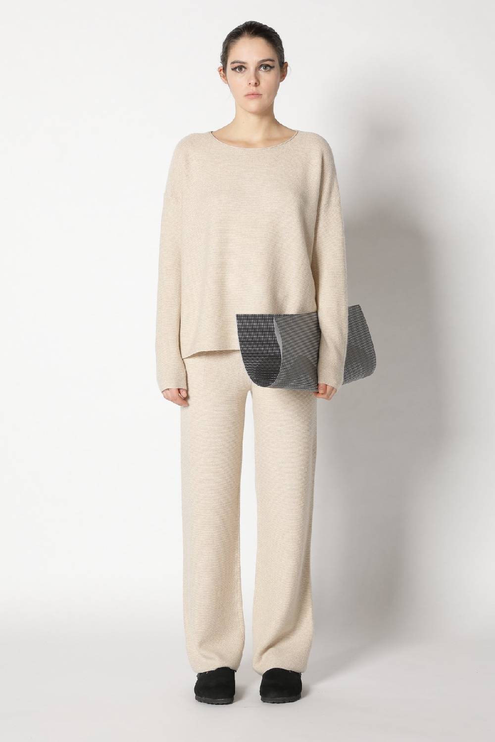 Sminfinity Garter Crew Jumper + Garter Palazzo Pants