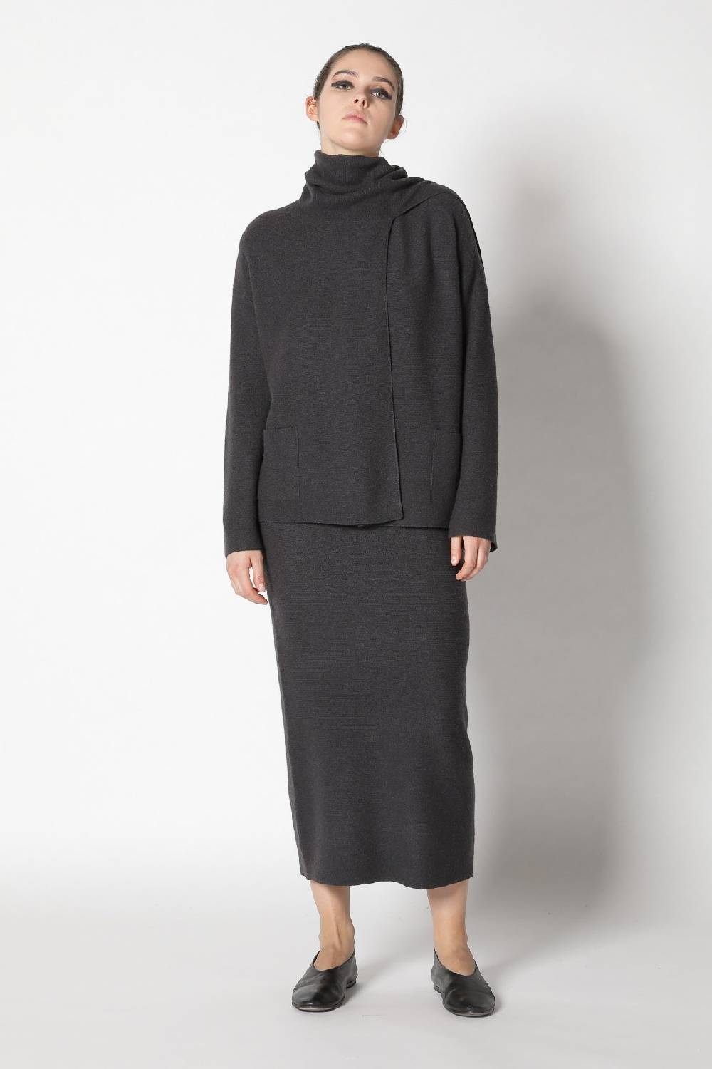 Sminfinity Garter Scarf Jacket + Garter Maxi Skirt