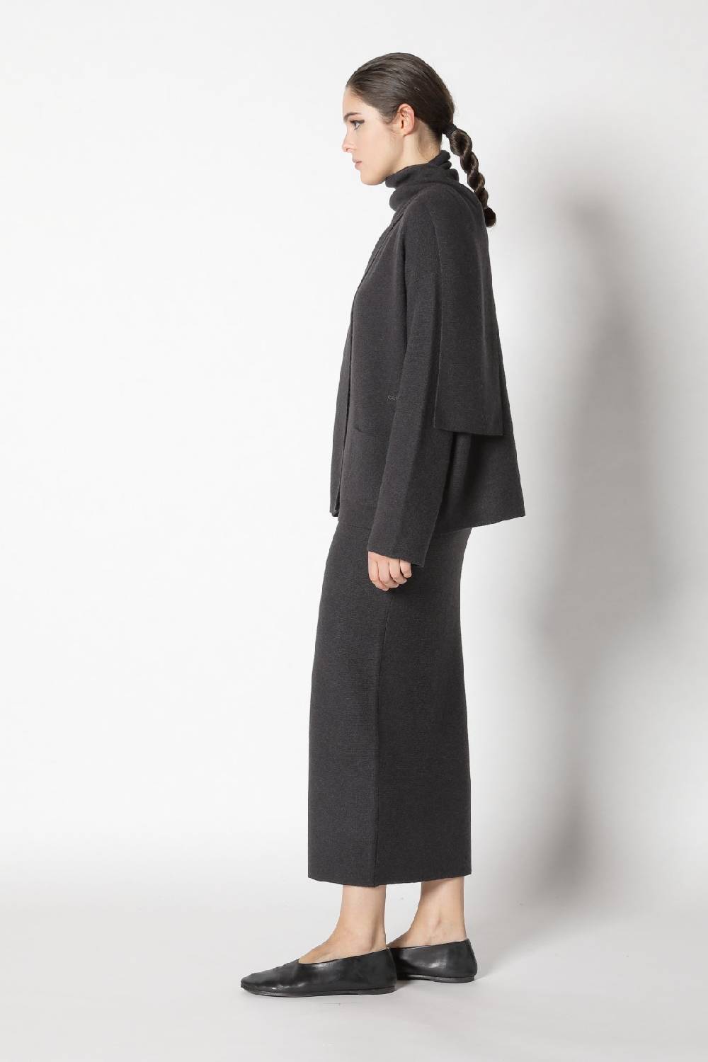 Sminfinity Garter Scarf Jacket + Garter Maxi Skirt