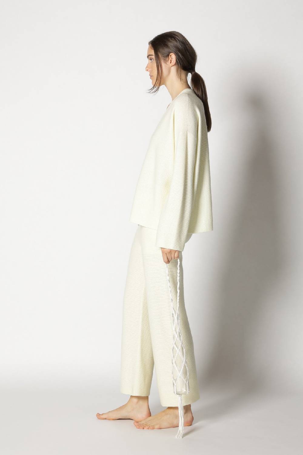 Sminfinity Garter V Neck + Garter Cropped Pants