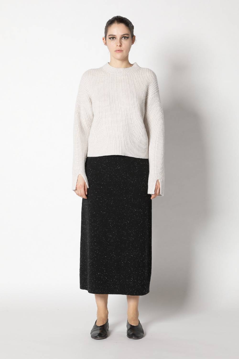 Sminfinity icon rib crewneck + pure A skirt