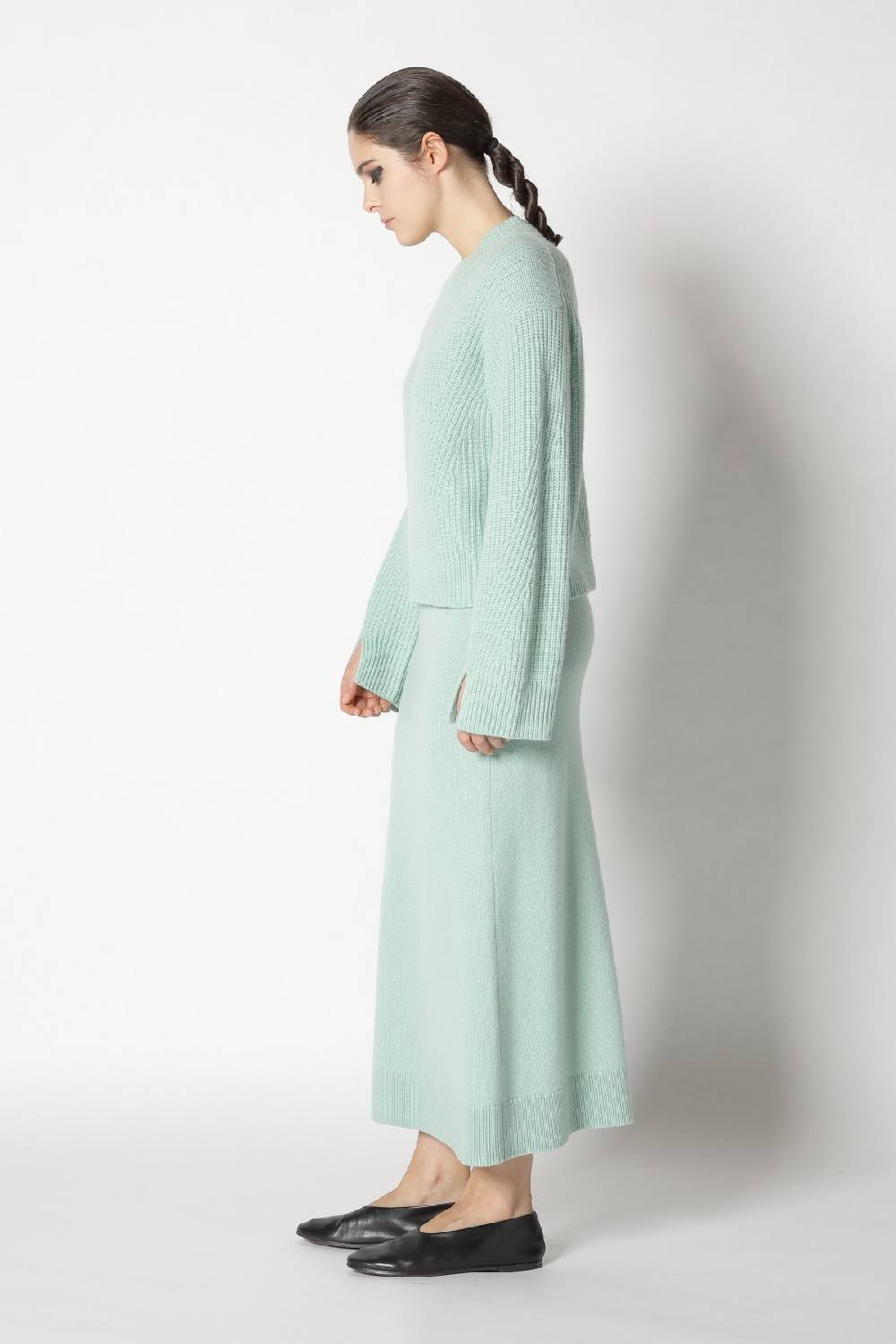 Sminfinity icon rib crewneck + pure A skirt