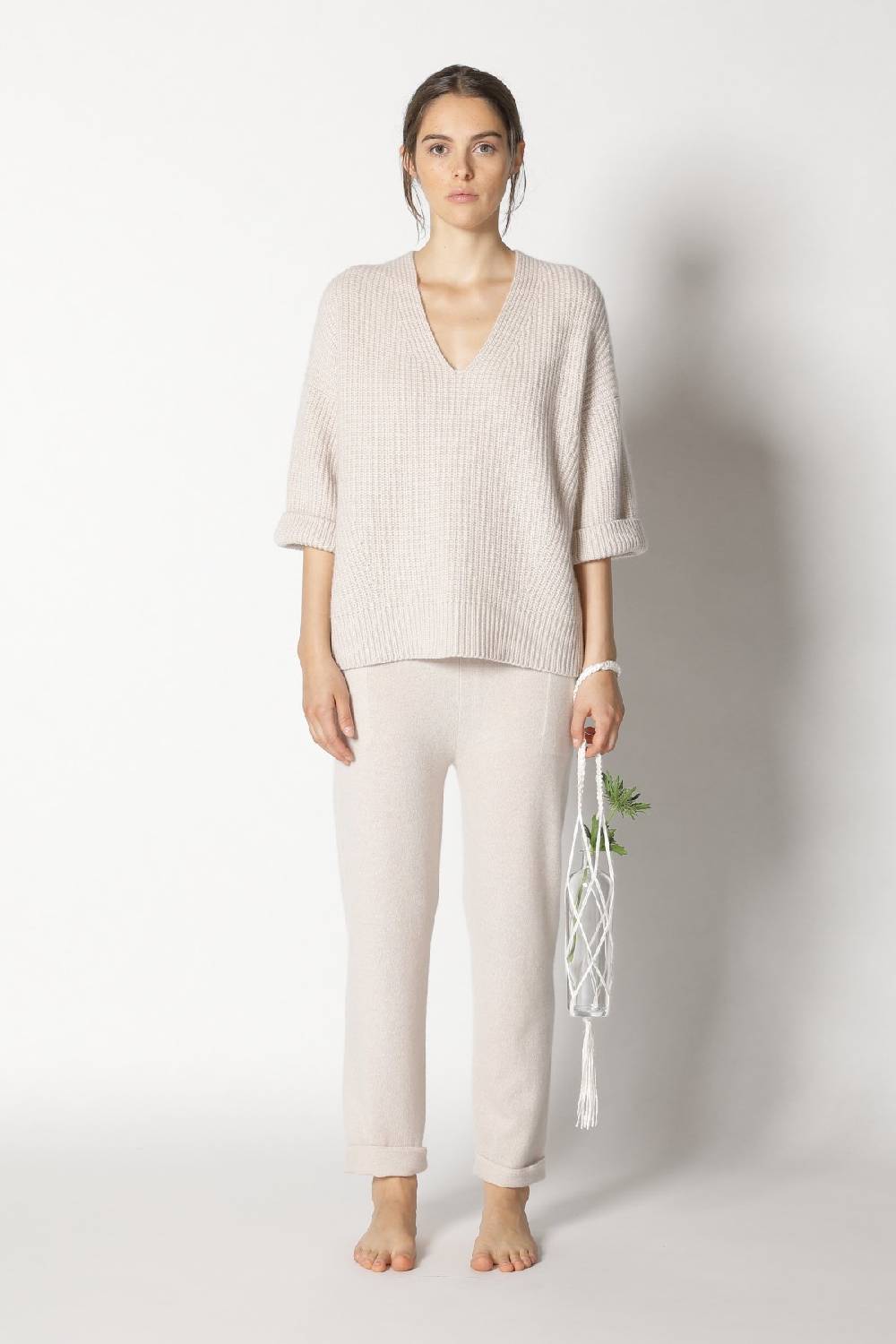 Sminfinity Icon Rib V Neck + Pure Boat Pants