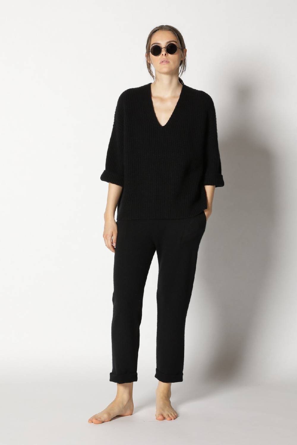 Sminfinity icon rib V neck + pure boat pants