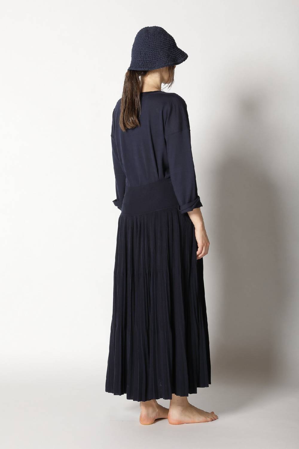 Sminfinity Pima Boatneck + Pima Pleat Skirt
