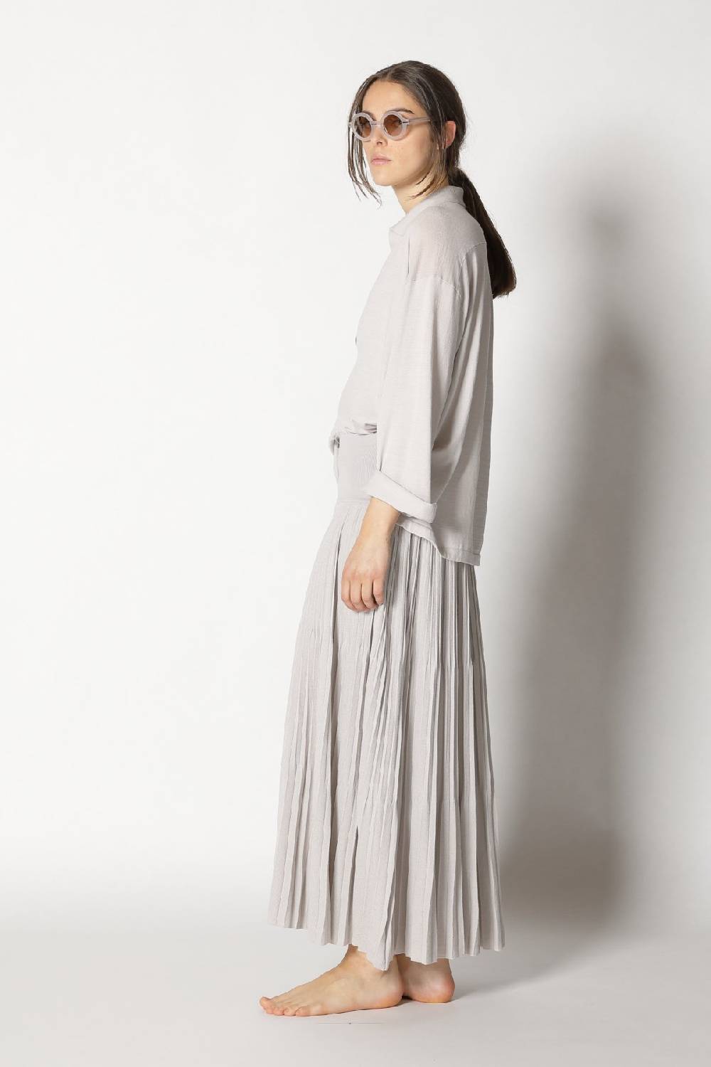 Sminfinity Pima Shirt + Pima Pleat Skirt