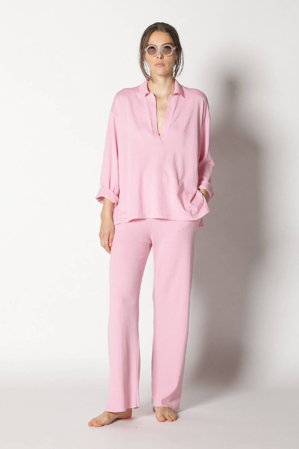 Sminfinity pima tunic shirt + pima palazzo