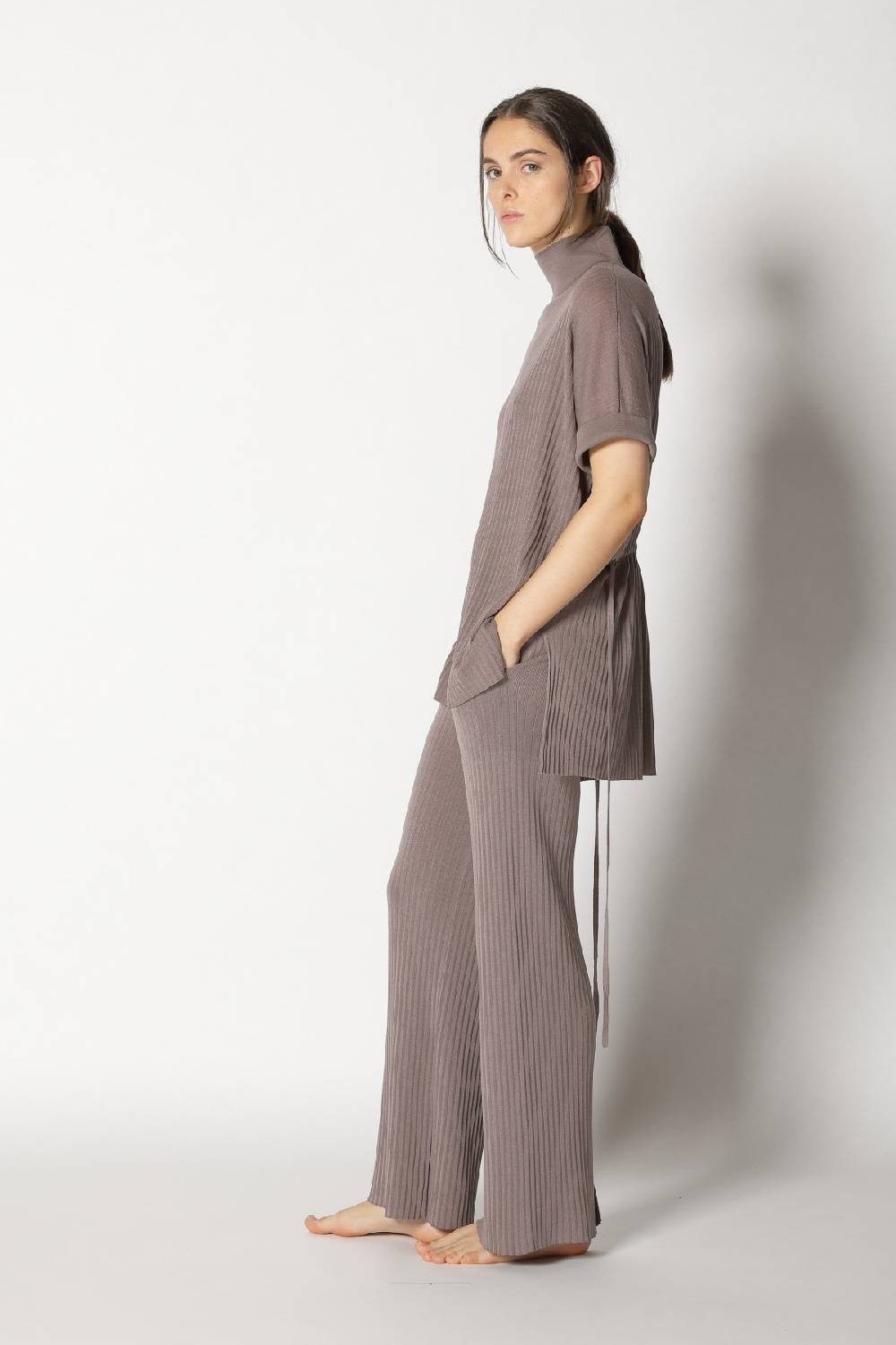 Sminfinity Plissé Drape Top + Plissé Palazzo