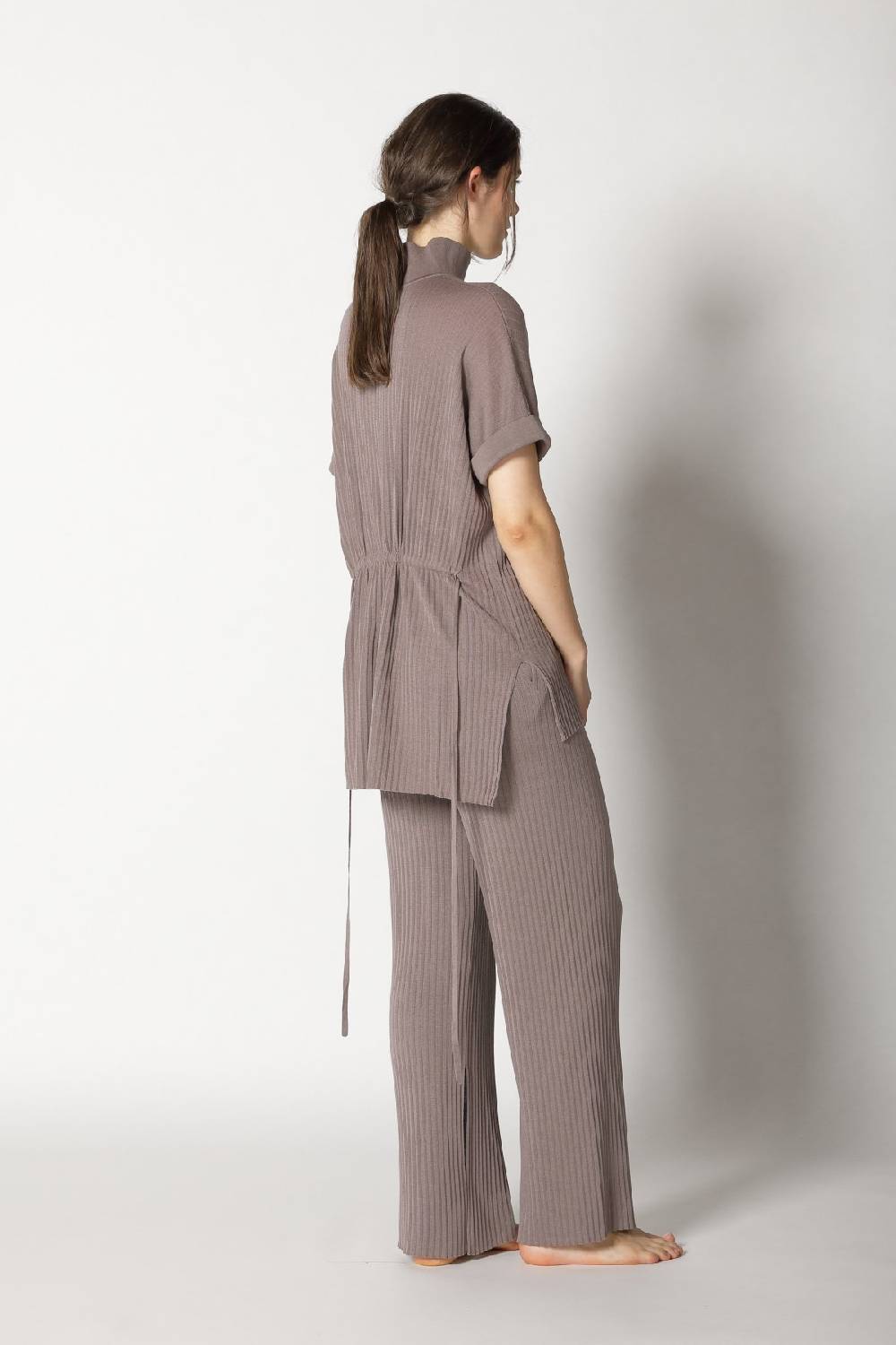 Sminfinity Plissé Drape Top + Plissé Palazzo