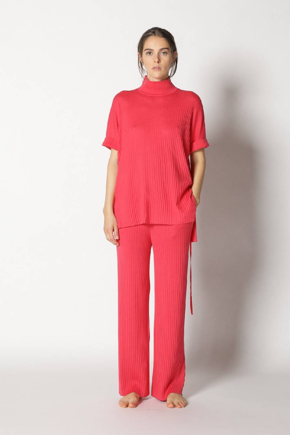 Sminfinity Plissé Drape Top + Plissé Palazzo