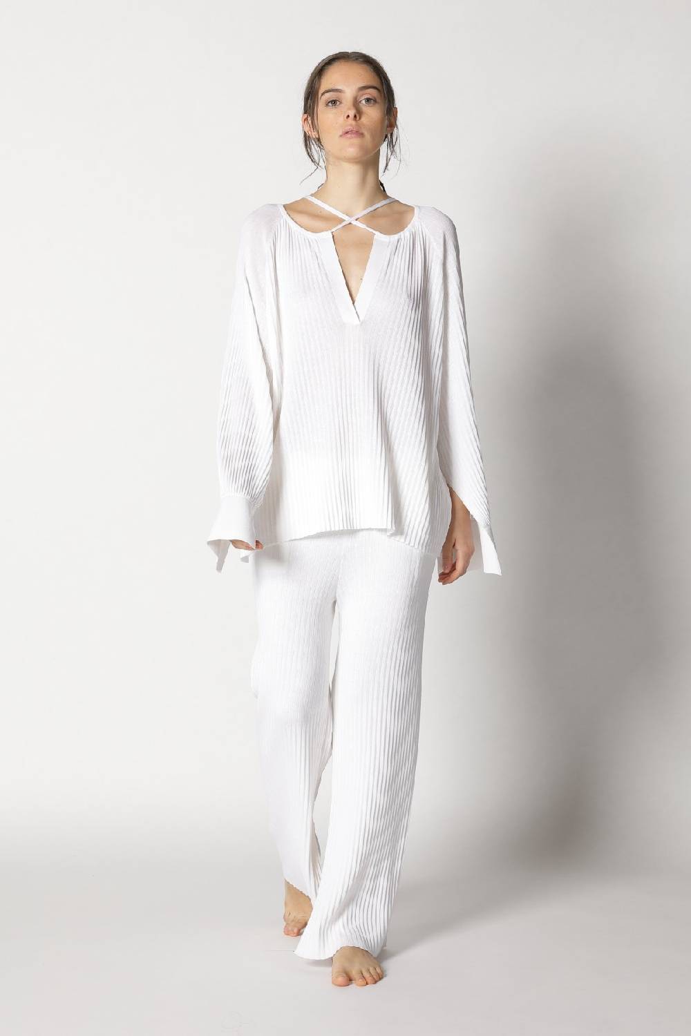 Sminfinity Plissé Drape Tunic + Milano Culotte