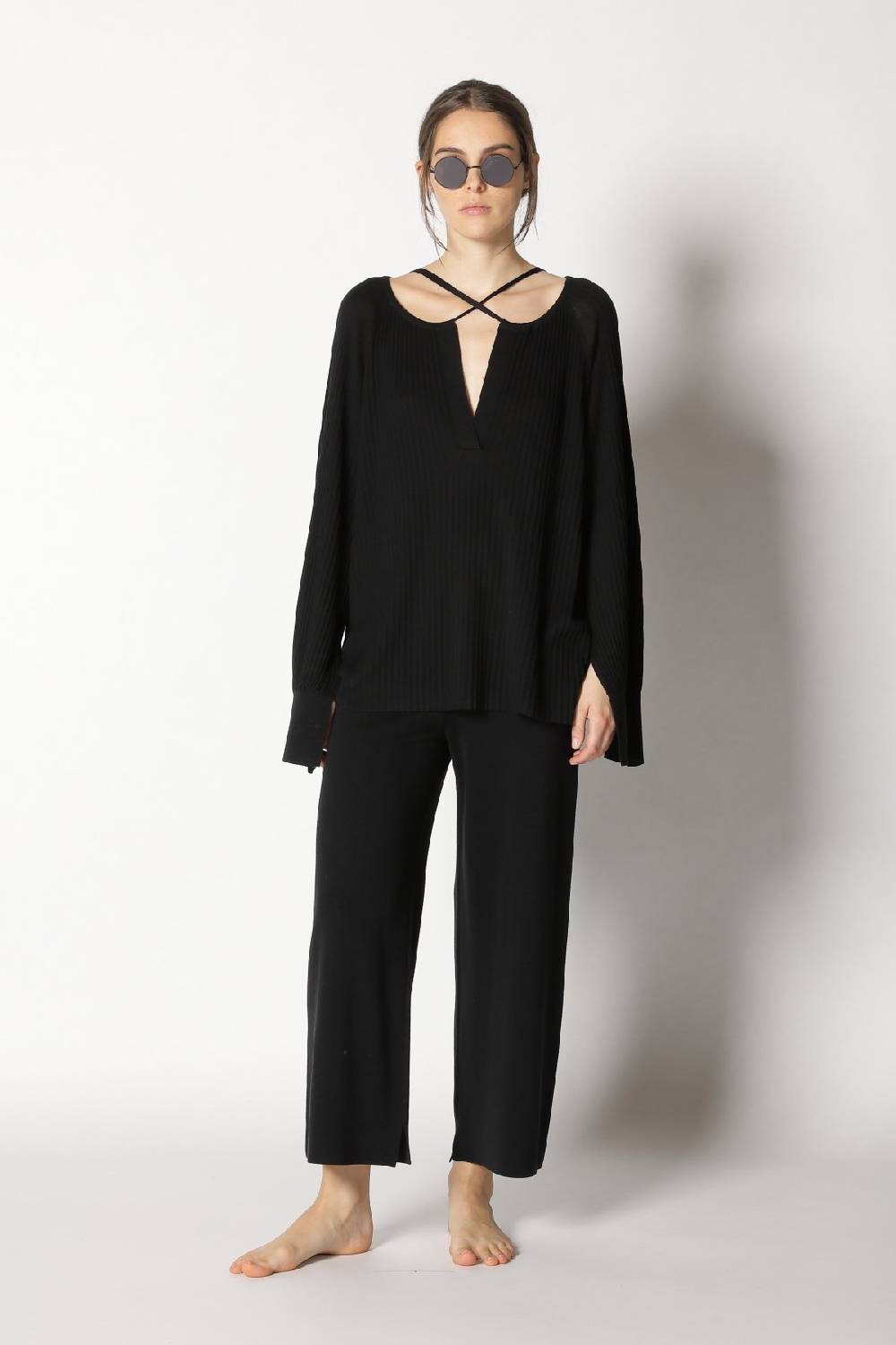 Sminfinity Plissé Drape Tunic + Milano Culotte