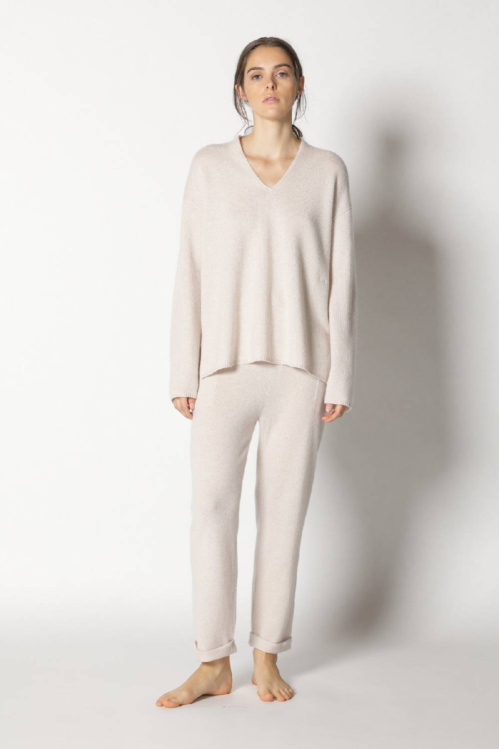 Sminfinity Pure 2-ply V Neck + Pure Boat Pants