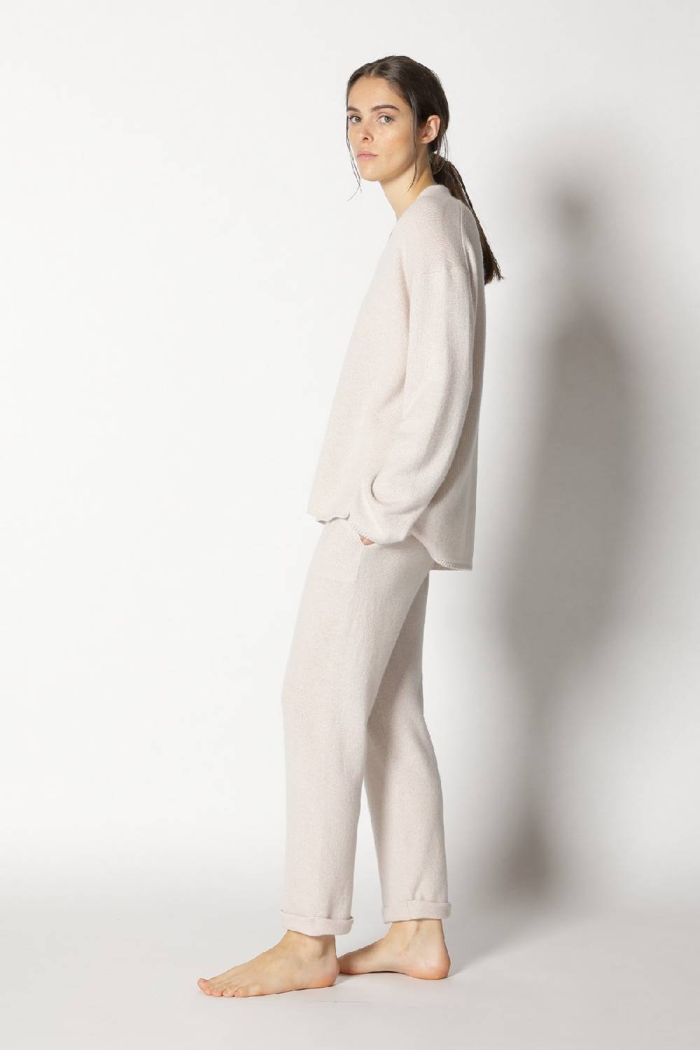 Sminfinity Pure 2-ply V Neck + Pure Boat Pants