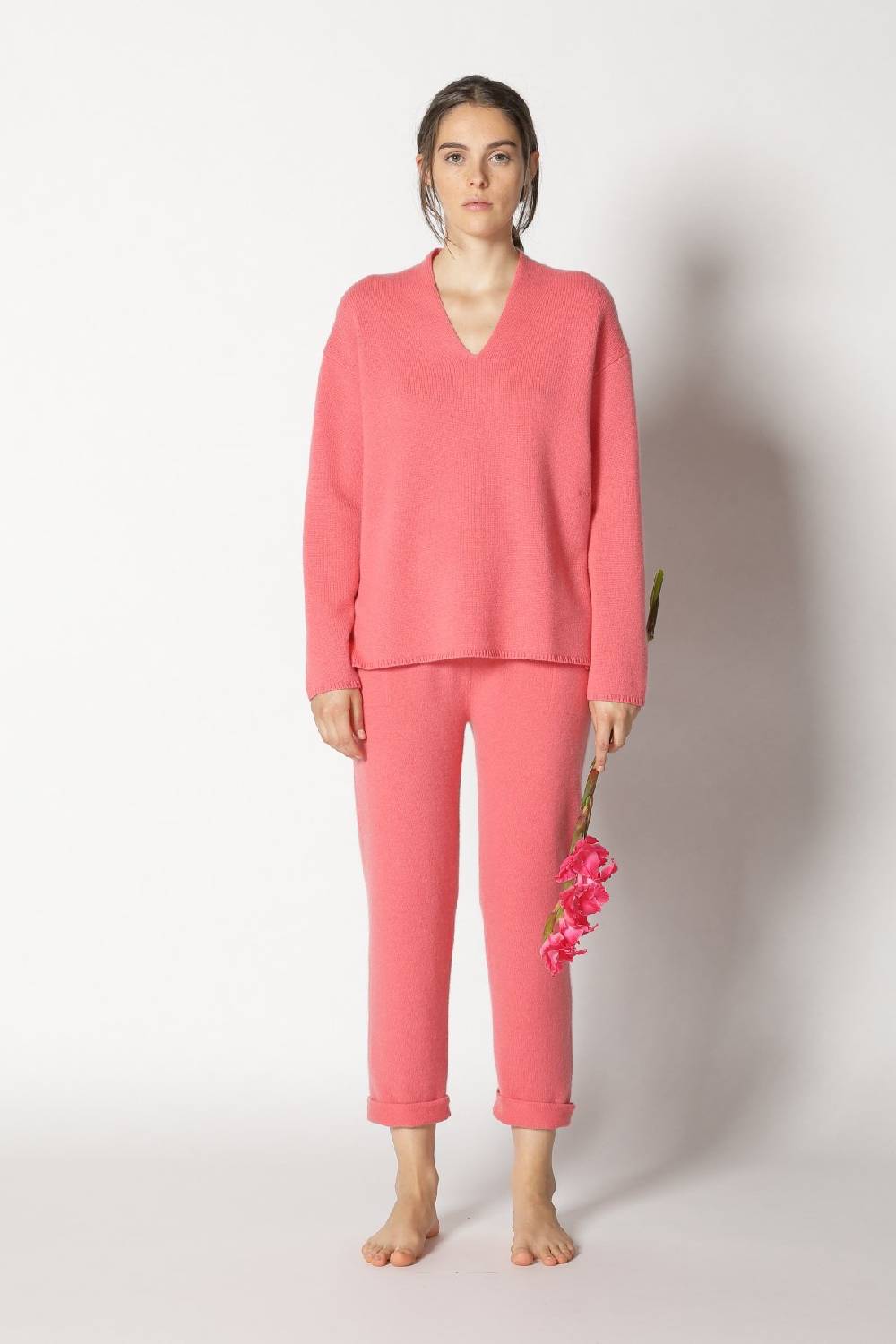 Sminfinity pure 2-ply V neck + pure boat pants