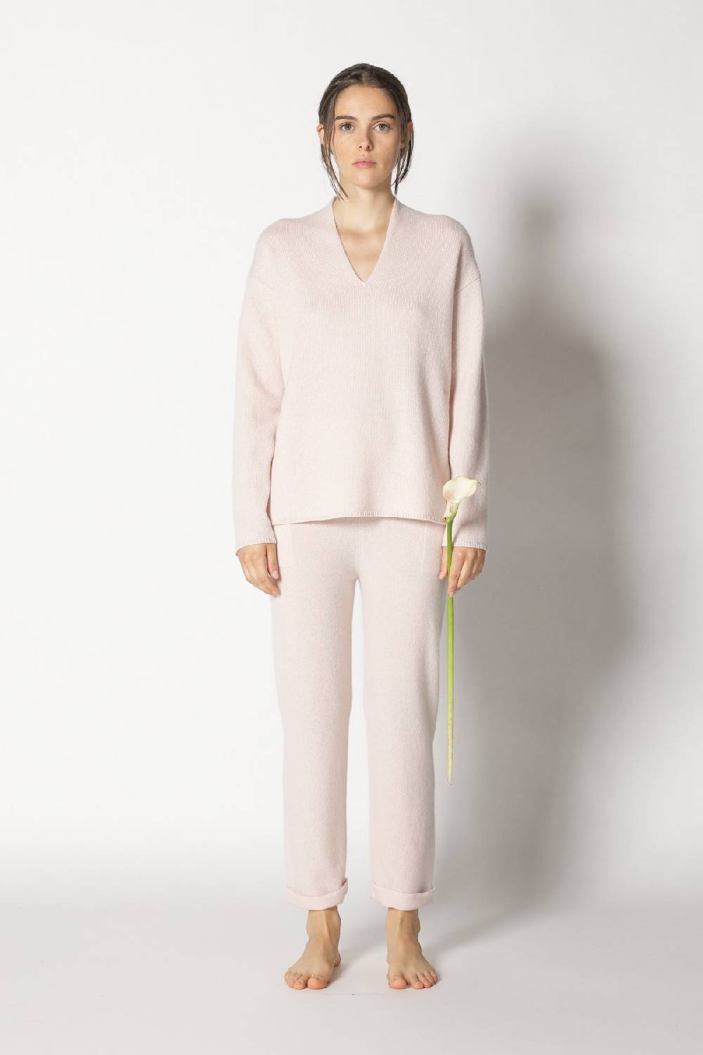 Sminfinity Pure 2-ply V Neck + Pure Boat Pants