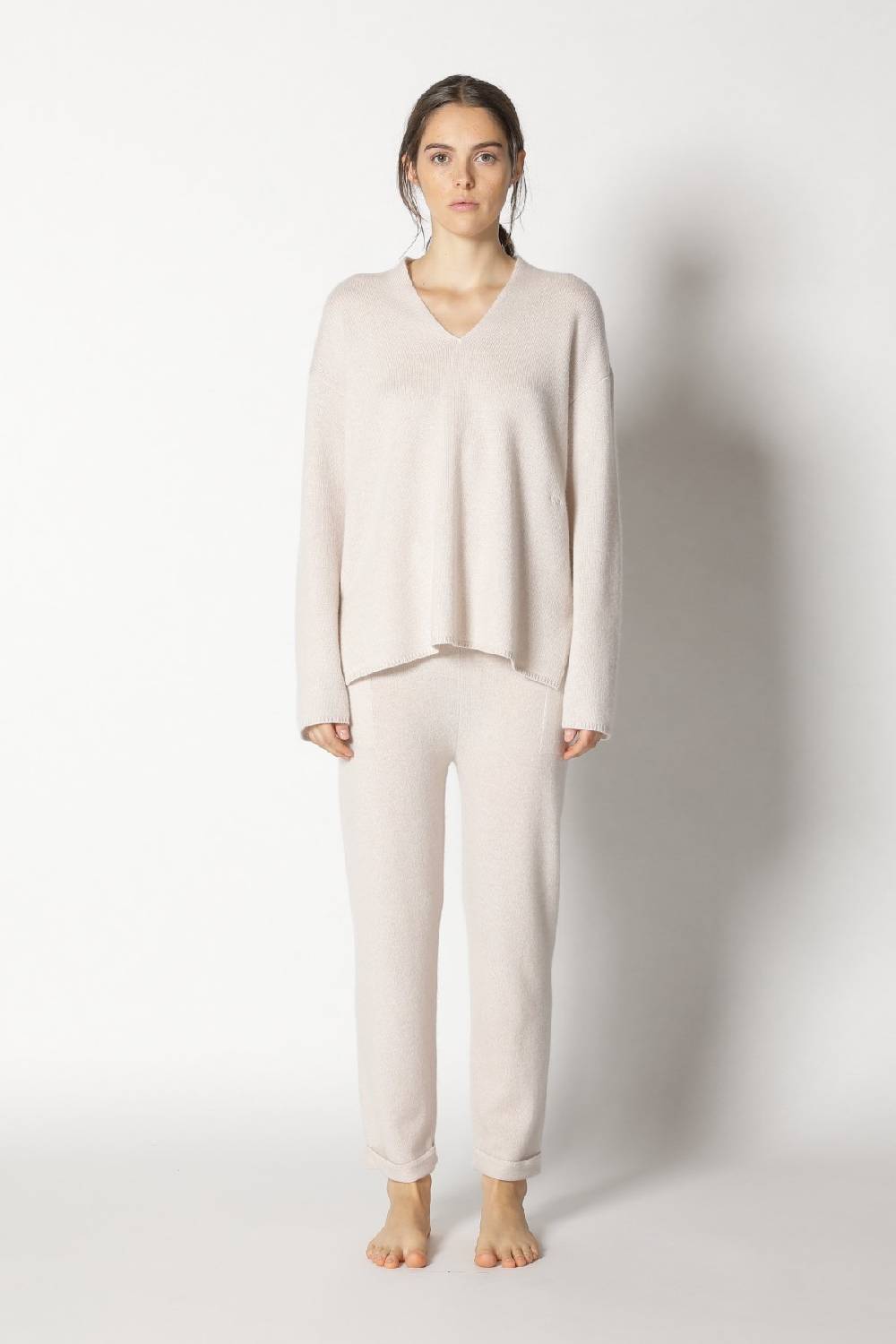 Sminfinity pure 2-ply V neck + pure boat pants