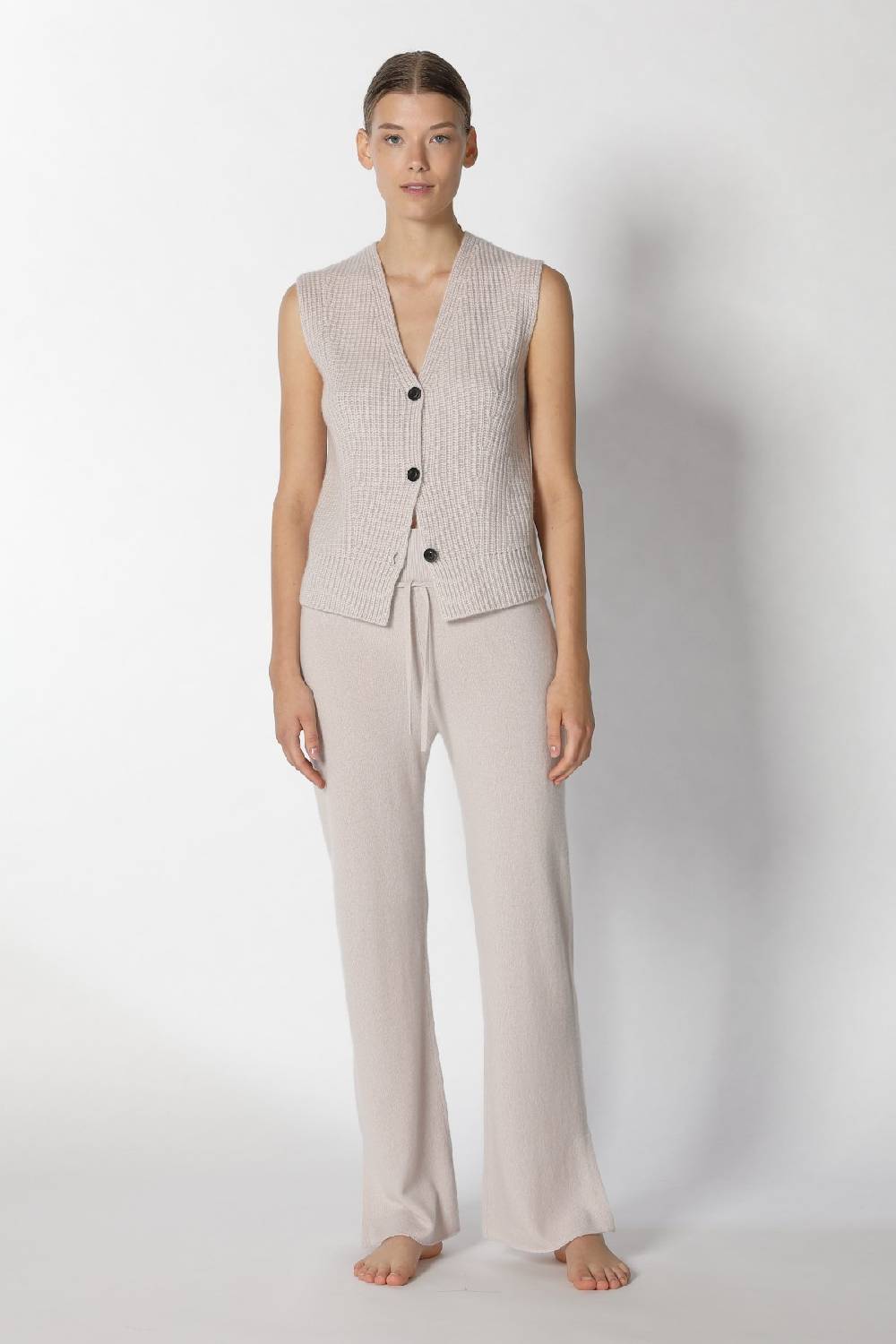 Sminfinity Pure Icon Rib Vest + Pure Slitted Pants