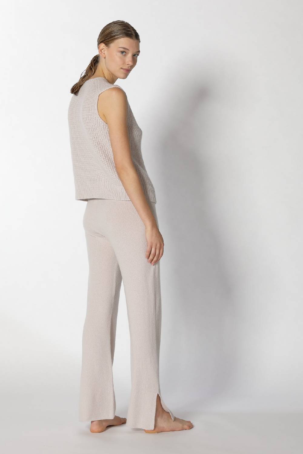 Sminfinity Pure Icon Rib Vest + Pure Slitted Pants